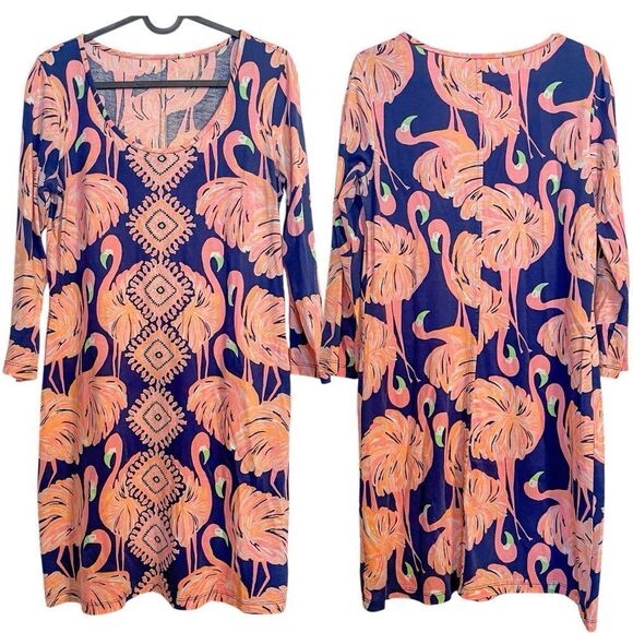 Lilly Pulitzer Beacon Shift Dress Flamingo S - Picture 3 of 7